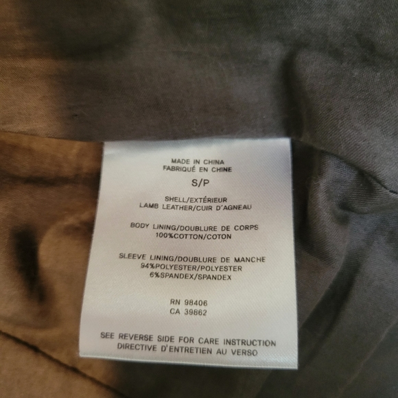 Theory Fida Lamb Leather Jacket Size Small Taupe - Picture 11 of 12